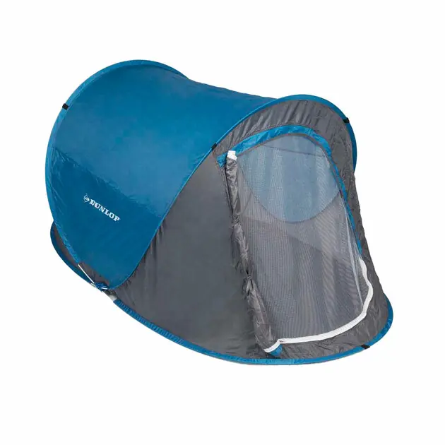 Exclusieve Aanbieding DUNLOP Pop-up Tent voor 2 Personen - 255x155x95 cm - Snel Opzetbaar & Weerbestendig