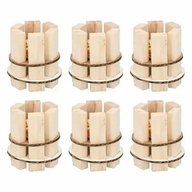 Houten Aanmaakblokjes van Hout, 6-pack Lage Kosten