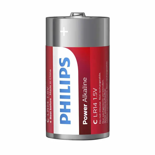 Korting Philips Batterijen LR14 C Powerlife