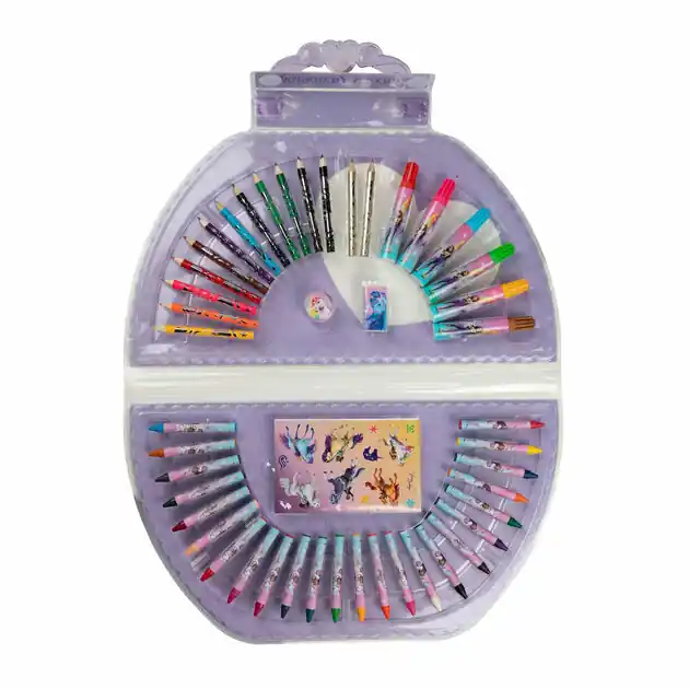 Direct Beschikbaar Unicorn Academy Kleurkoffer, 51dlg