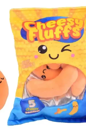 Tijdelijk Beschikbaar Pluche Snack Zakje - Cheesy Fluffs