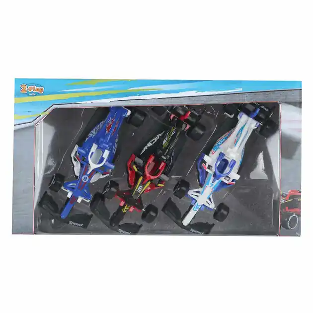 2-Play Formule Race Auto 12,5cm, 3st. Exclusieve Aanbieding