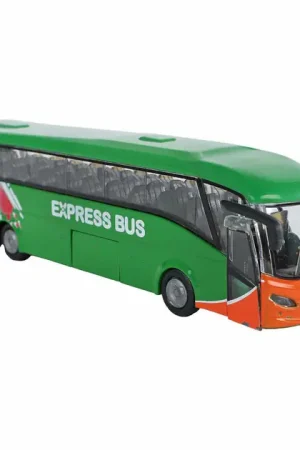 Seizoensaanbieding Kids Globe Bus Die Cast met Licht en Geluid, 18,5cm