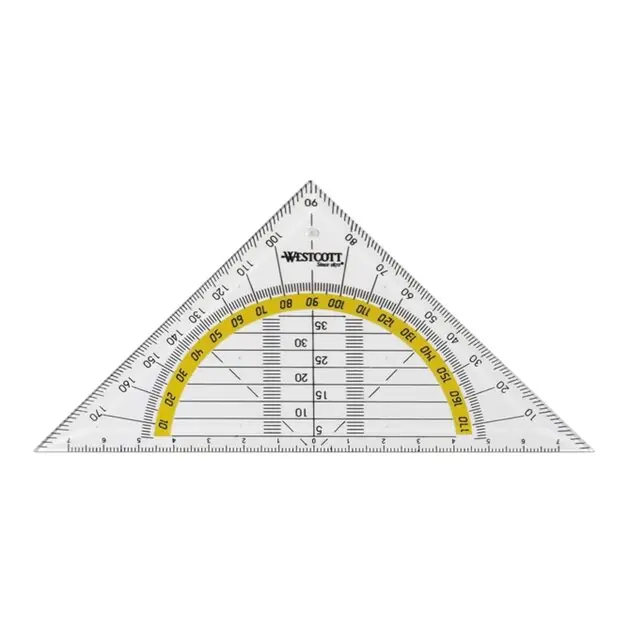 Meest Verkocht Geodriehoek Westcott 140mm transparant