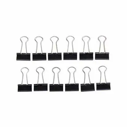 Papierklem MAUL Zwart, 12st. Premium