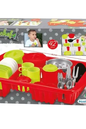 Ecoiffier 100% Chef Afwasset - 42dlg. Weekendaanbieding