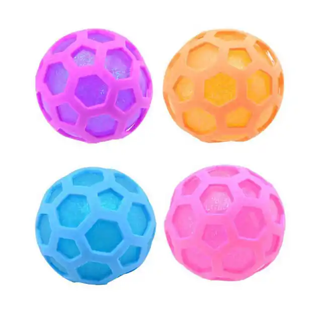 Populair Glitter Squeeze Zeshoek Bal