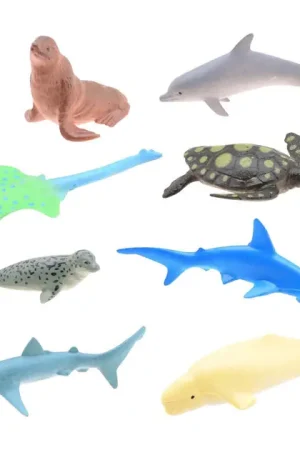 Animal World - Zeedieren Speelset, 8dlg. Gereduceerde Prijs