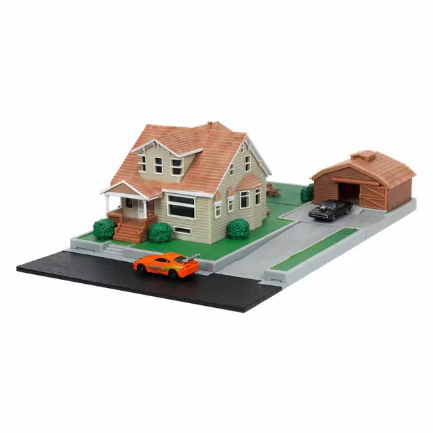 Jada Fast & Furious Nano Dom's huis Diorama met Voertuigen Alleen Vandaag