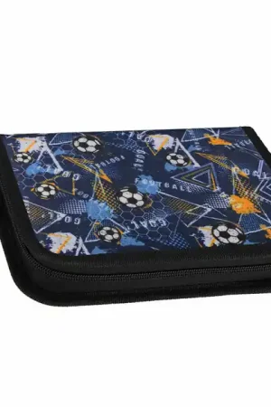 Actieprijs Etui met Accessoires Voetbal Blauw, 25dlg.