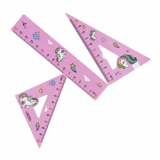 Geometrische Set Eenhoorn 15cm, 5st. Speciale Aanbieding