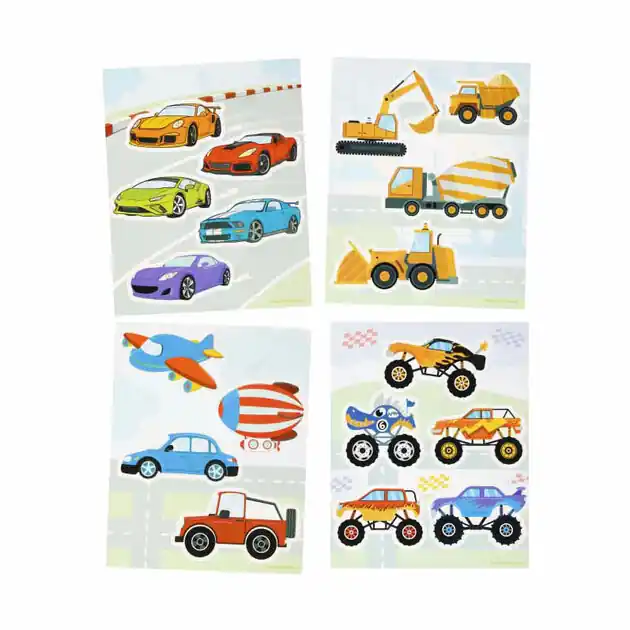 Superprijs Raamstickers Voertuigen, 16x21cm