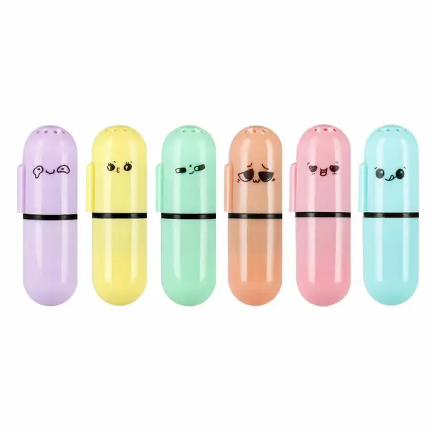 Mini Geurmarkeerstift Pastel, 6st. Op = Op