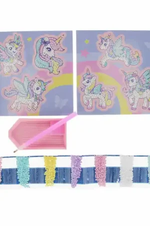 Alleen Vandaag Creatieve Set Diamantmozaïek Eenhoorn, 6dlg.