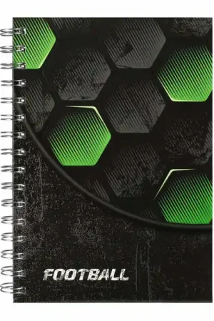 Dagaanbieding Spiraal Notitieboek Voetbal, A5