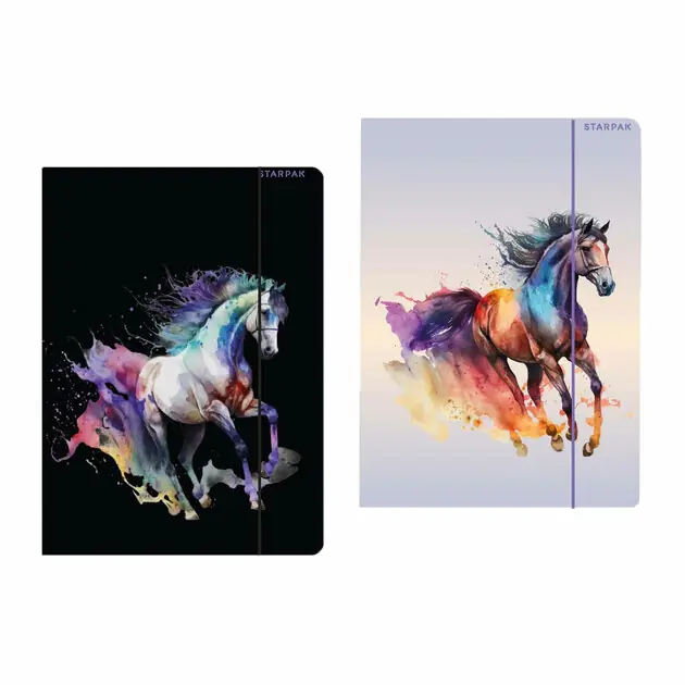 Aanbieding Map met Elastiek A4 Paard