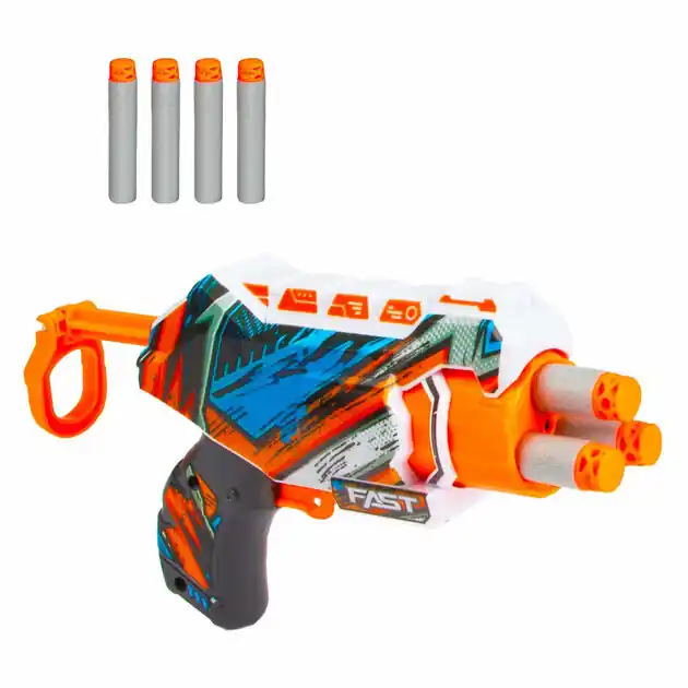 Premium Foam Strikex Afschietpistool Nano Blaster met 4 Foampijlen