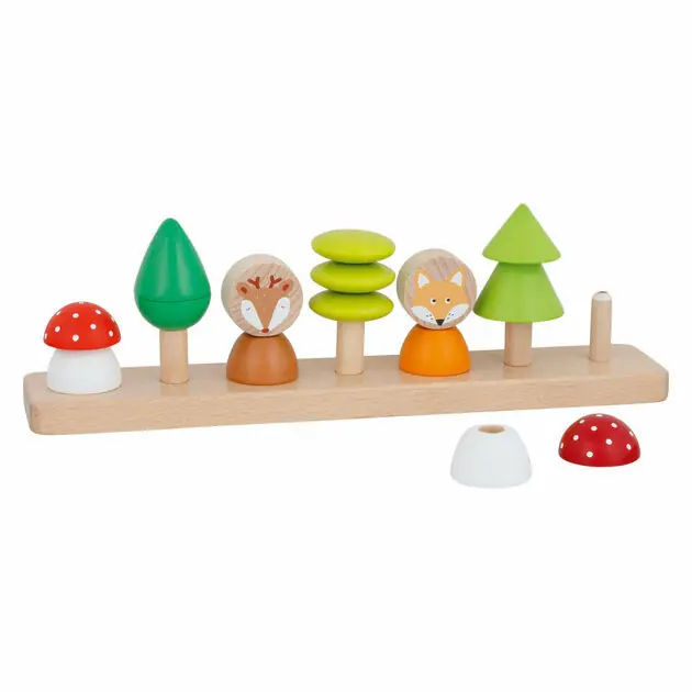 Koopje Goki Houten Kleur- en Vormsorteerspel