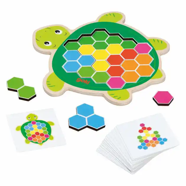 Goki Houten Schildpad Puzzelspel Rosy, 41st. Laatste Kans