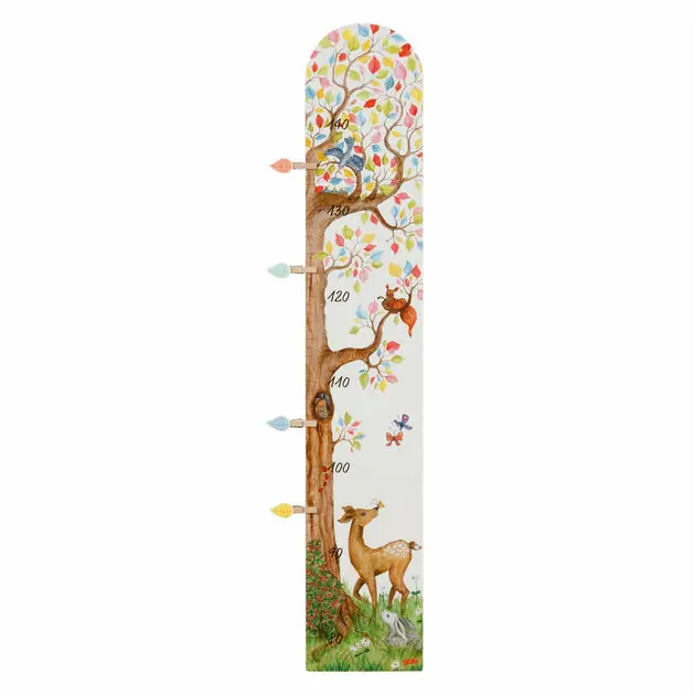 Nieuw Goki Houten Meetlat Boom met Bosdieren