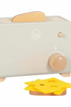 Alleen Vandaag Small Foot - Houten Broodrooster Set Grijs "Tasty"