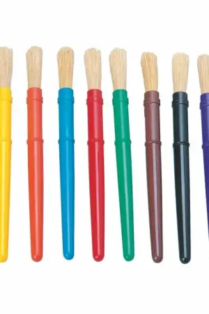 Colorations - Plastic Dikke Verfkwasten, 10st. Voordeelprijs