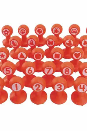 Colorations - Vormen & Cijfers Klei Stempels, 26dlg. Express Levering