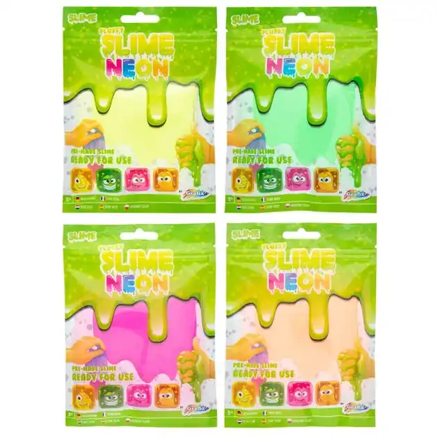 Neon Fluffy Slijm Direct Verzonden