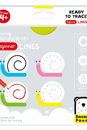 Banana Panda - Kleurboekje Klaar om Beginnerslijnen te Overtrekken Premium