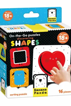 Finale Uitverkoop Banana Panda - On-the-Go Puzzel Ontdek Vormen - 16st.