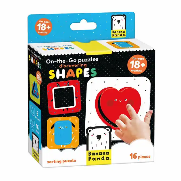 Finale Uitverkoop Banana Panda - On-the-Go Puzzel Ontdek Vormen - 16st.