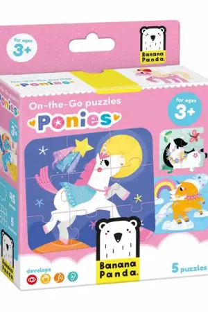 Banana Panda - On-the-Go Puzzel Pony's - 16st. Exclusieve Aanbieding