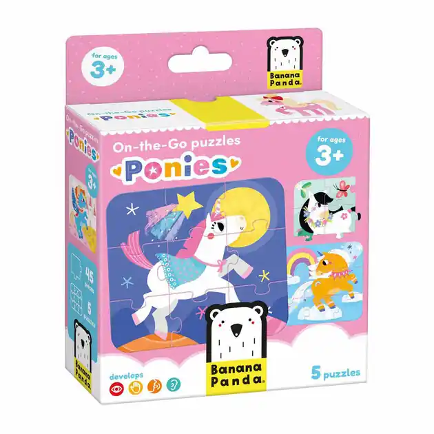 Banana Panda - On-the-Go Puzzel Pony's - 16st. Exclusieve Aanbieding