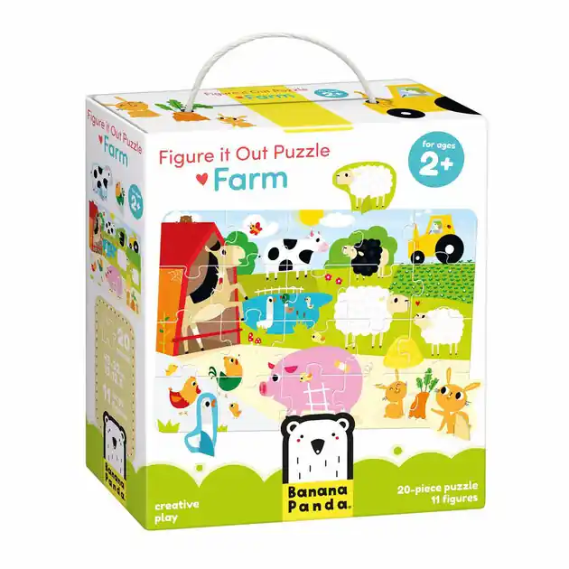 Banana Panda - Figure It Out Puzzel Boerderij - 20st. Actieprijs