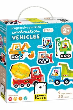 Alleen Vandaag Banana Panda - Oplopende Puzzels Voertuigen - 33st.