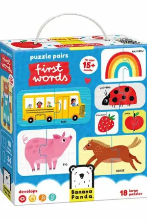 Nu Kopen Banana Panda - Puzzelparen Eerste Woorden - 18dlg.