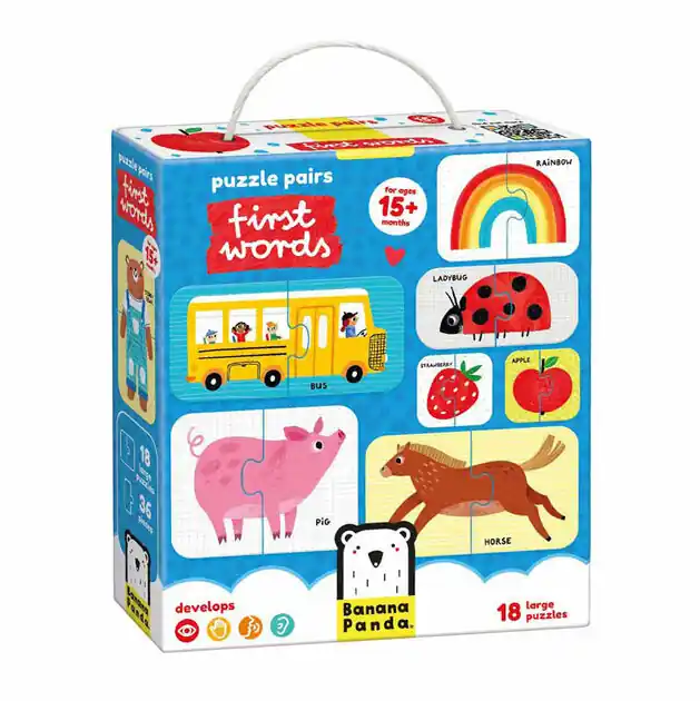 Nu Kopen Banana Panda - Puzzelparen Eerste Woorden - 18dlg.