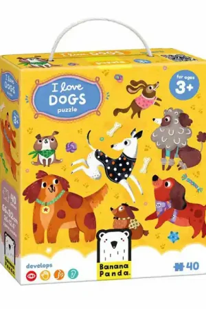 Banana Panda - Ik Hou van Honden Puzzel - 60st. Nu Kopen