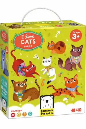 Dagaanbieding Banana Panda - Ik Hou van Katten Puzzel - 60st.