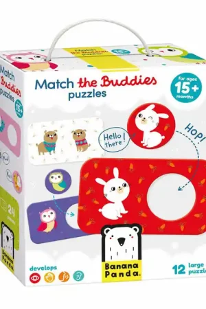 Banana Panda - Zoek Dezelfde Vriendjes Puzzels - 12st. Goedkoop