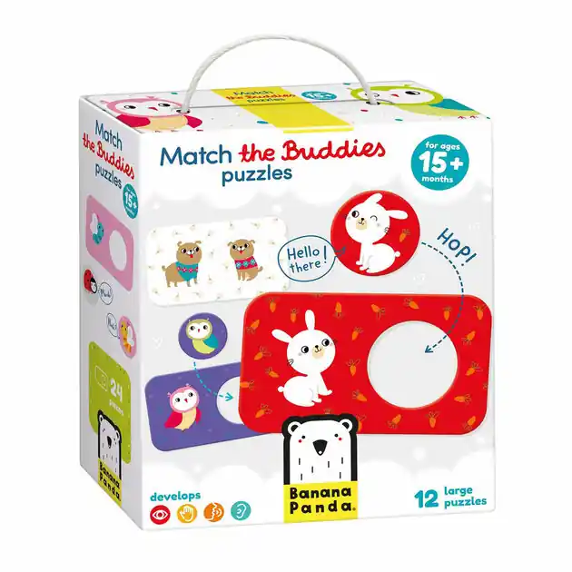 Banana Panda - Zoek Dezelfde Vriendjes Puzzels - 12st. Goedkoop