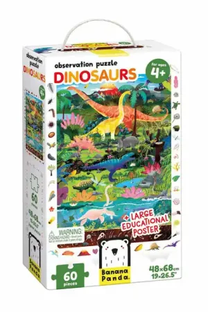 Banana Panda - Zoek en Kijk Puzzel Dinosaurussen - 60st. Koopje