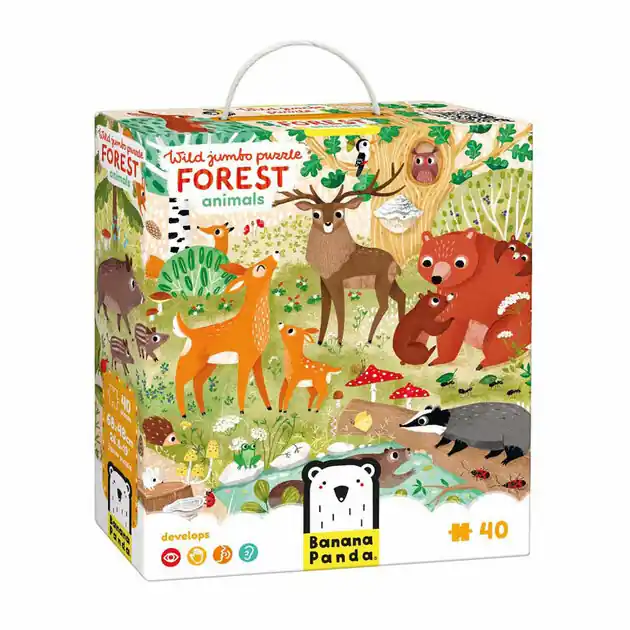 Banana Panda - Wild Jumbo Puzzel Bosdieren - 40st. Beste Prijs