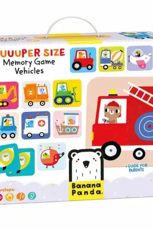 Nieuw Banana Panda - Grote Memory Spel Voertuigen - 24st.