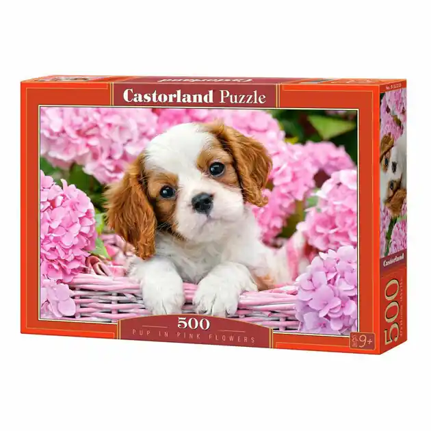 Castorland Legpuzzel Pup in pink flowers, 500st. Koop Online