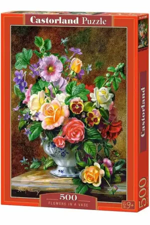 Castorland Legpuzzel Flowers in a Vase, 500st. Speciale Aanbieding