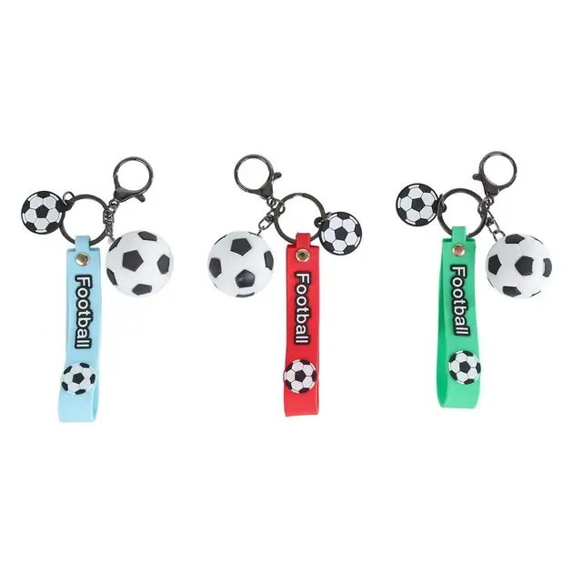 Flitsaanbieding Voetbal Sleutelhanger met Koord en Clip