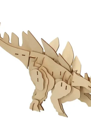 Houten Bouwpakket Dino 3D Stegosaurus Laatste Versie