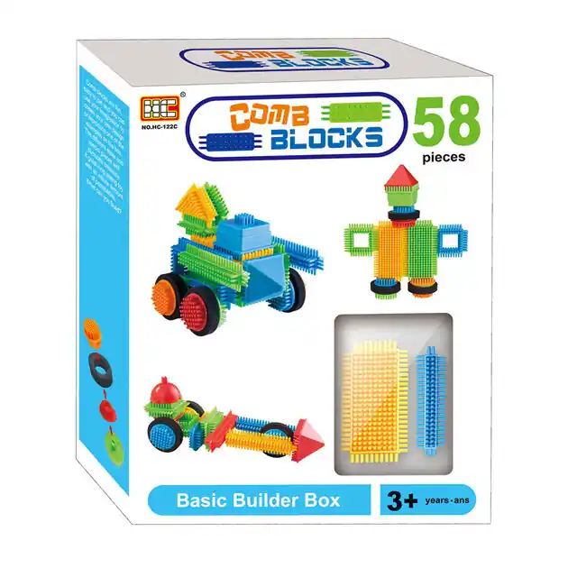 Betaalbaar Bristle Bouwblokken, 58dlg.