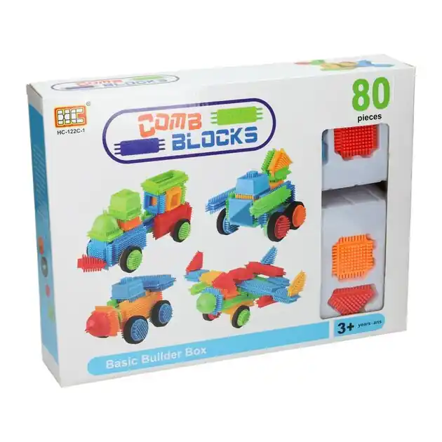 Flitsaanbieding Bristle Bouwblokken, 80dlg.